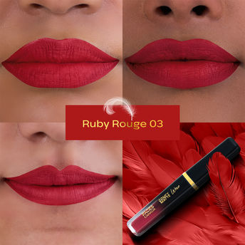 Faces Canada Comfy Matte Wow Liquid Lipstick - Ruby Rouge 03|3.8 ml|MRP 299