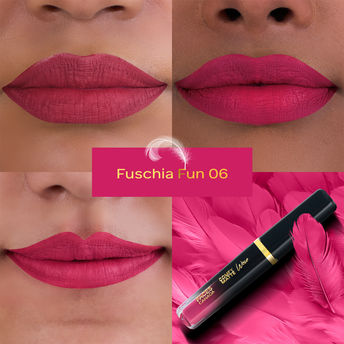 Faces Canada Comfy Matte Wow Liquid Lipstick - Fuschia Fun 06|3.8 ml|MRP 299