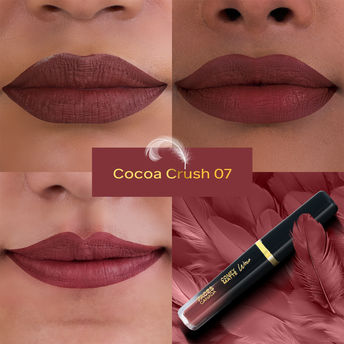 Faces Canada Comfy Matte Wow Liquid Lipstick - Cocoa Crush 07|3.8 ml|MRP 299