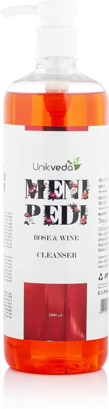 Unikveda Rosewine Mani Pedi Cleanser, rose extract cleanser, spa care