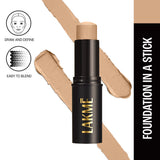 Lakmï¿½ Facelift Foundation Stick ï¿½ Warm Natural|11 gms|MRP 975