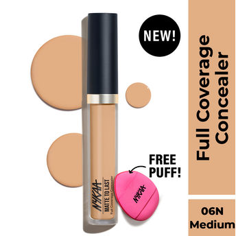 Nykaa Matte To Last Full Coverage Liquid Concealer - 06N Medium|4.5 gms|MRP 649