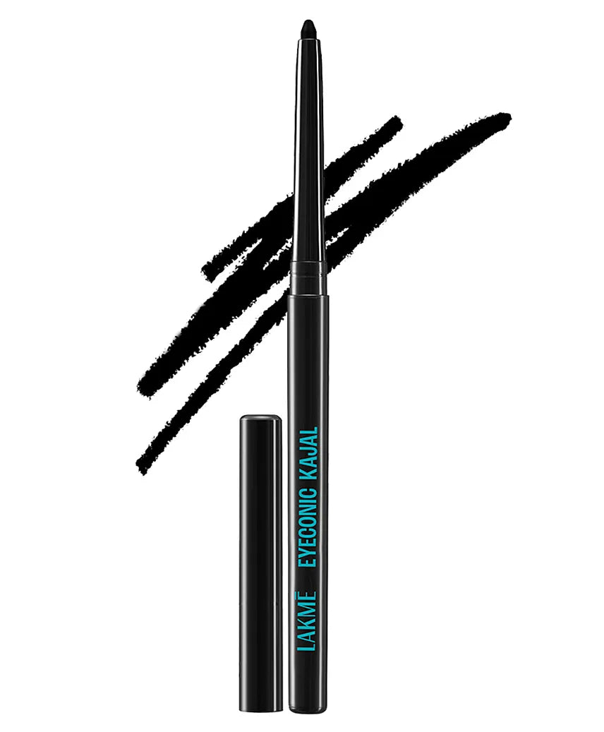Lakme Eyeconic Kajal Deep Black 0.35g for rich eye definition