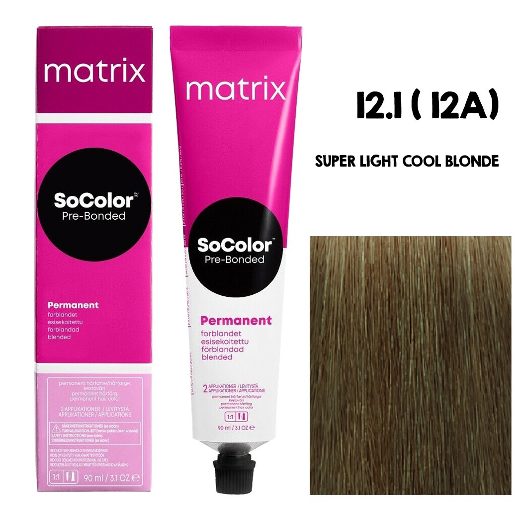Matrix SoColor 12.1 12A (Super Light Cool Blonde)|90 ml|MRP 395