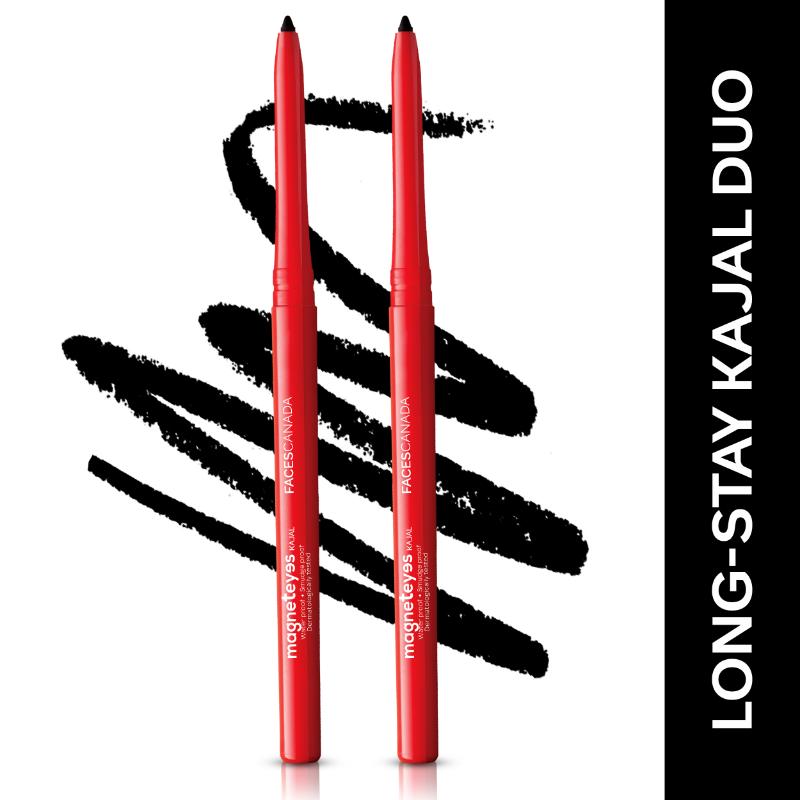 Faces Canada Magneteyes Kajal 24 Hr - Deep Black Finish|0.7 gms|MRP 378