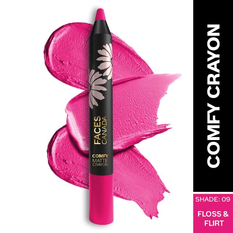 Faces Canada Comfy Matte Crayon � Floss & Flirt 09|2.8 gms|MRP 399
