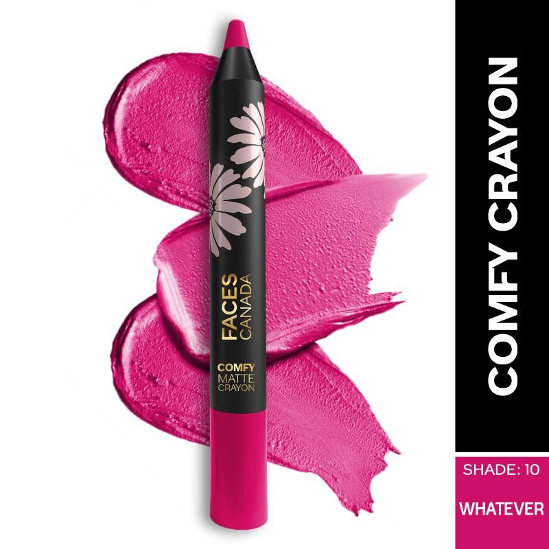 Faces Canada Comfy Matte Crayon � Whatever 10|2.8 gms|MRP 399