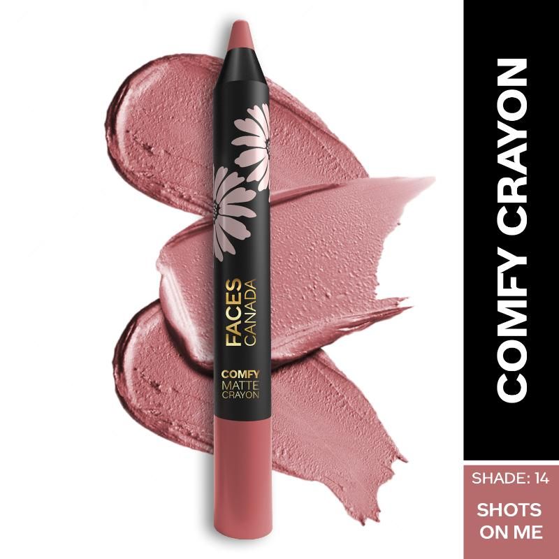 Faces Canada Comfy Matte Crayon � Shots On Me 14|2.8 gms|MRP 399