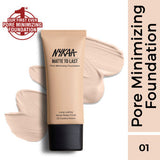 Nykaa Matte to Last Pore Minimizing Foundation - 01N Light|30 ml|MRP 849