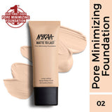 Nykaa Matte to Last Pore Minimizing Foundation - 02Y Light|30 ml|MRP 849