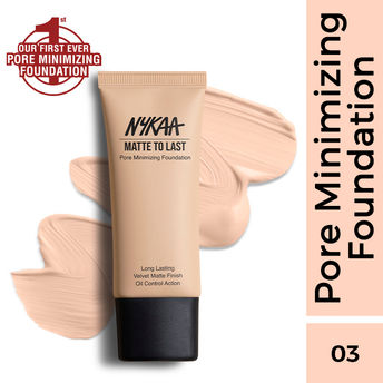 Nykaa Matte to Last Pore Minimizing Foundation - 03P Light|30 ml|MRP 849
