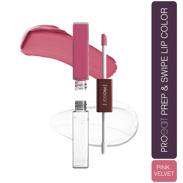 Lotus Make Up Proedit Prep And Swipe Lip Color PL08 - Pink Velvet|6 gms|MRP 695