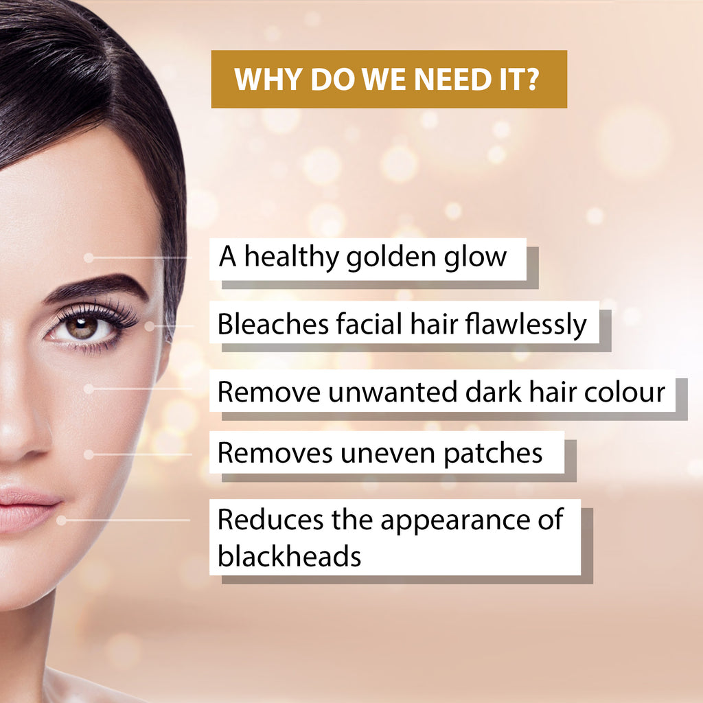 Aaryanveda 24 Carat Gold Bleach Cream For All Skin Types|250 gms|MRP 270
