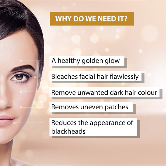 Aaryanveda 24 Carat Gold Bleach Cream For All Skin Types|250 gms|MRP 270