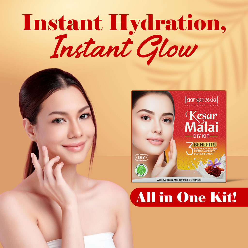 Aaryanveda Kesar Malai Diy Kit |45 ml|MRP 150