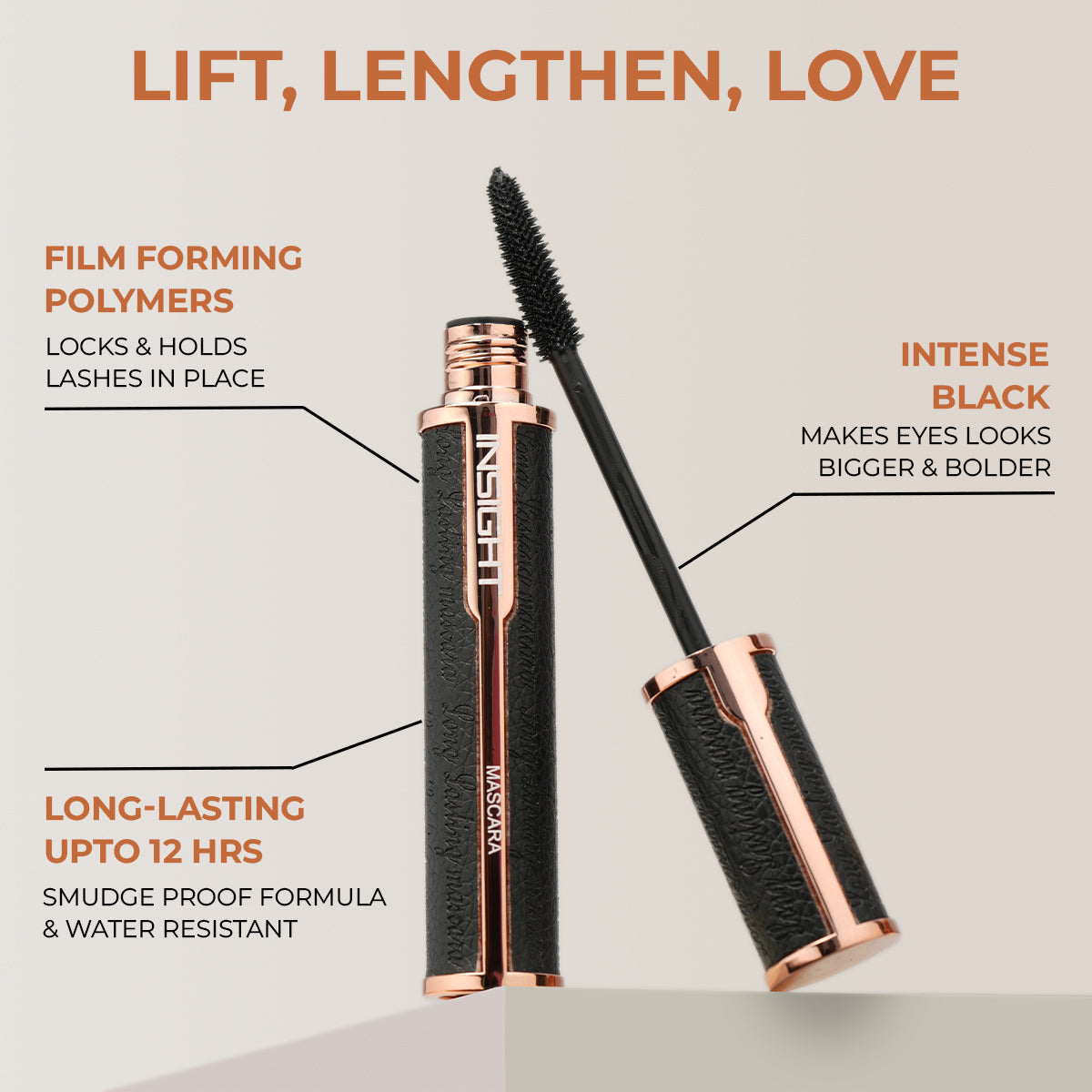 Insightt Long Lasting Mascara|5 gms|MRP 270