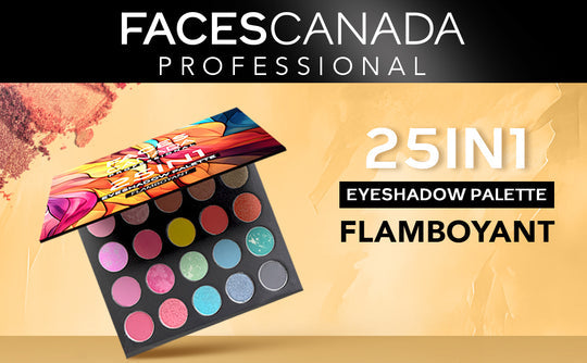Faces Canada Professional 25-in-1 Eyeshadow Palette � Flamboyant|25 gms|MRP 2199
