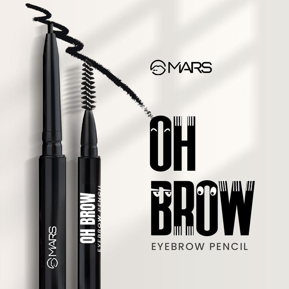 Mars Oh Brow | Eyebrow Pencil Black|0.1 gms|MRP 229