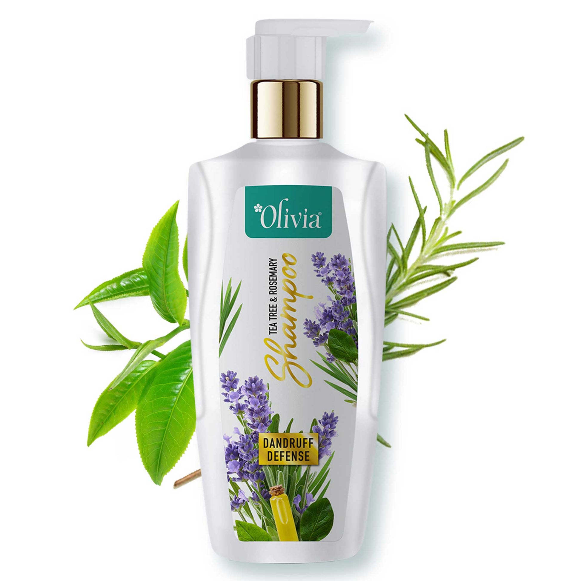 Olivia Dandruff Defense Shampoo, rosemary scalp care, anti dandruff hair wash, fresh scalp shampoo, daily cleansing