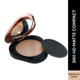 Faces Canada 3 In 1 HD Matte Compact - Absolute Ivory 01|8 gms|MRP 899