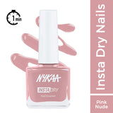 Nykaa Insta Dry Fast Drying Nail Enamel Polish Nude Notification 344|9 ml|MRP 229