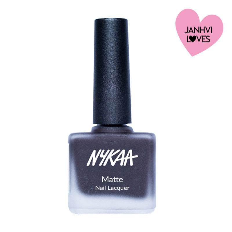 Nykaa Matte Nail Lacquer - Black Cherry Pie 08|9 ml|MRP 229