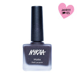 Nykaa Matte Nail Lacquer - Black Cherry Pie 08|9 ml|MRP 229