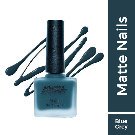 Nykaa Matte Nail Enamel Polish - Squid Ink Mousse 14|9 ml|MRP 229