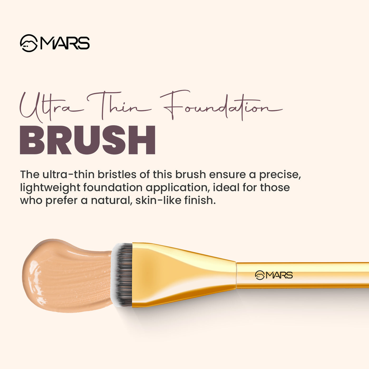 Mars Artist's Arsenal Brush Ultra Thin foundation Brush BRF11|MRP 249