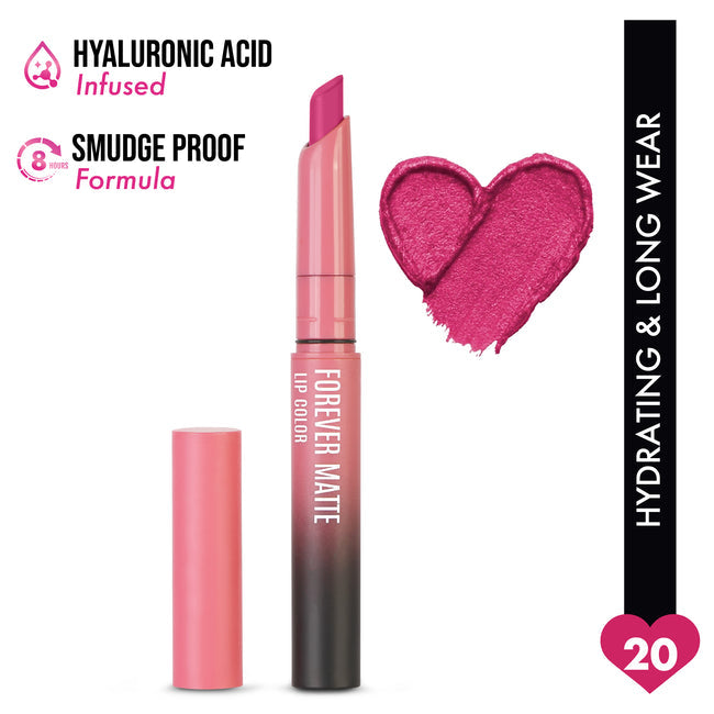Insight Forever Matte Lip Color � 20 Pink Hurricane|2 gms|MRP 220