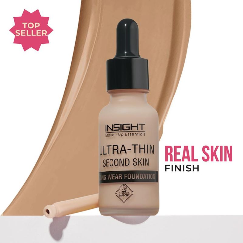 Insight Ultra-Thin Second Skin Long Wear Foundation Warm Nude|100 gms|MRP 230