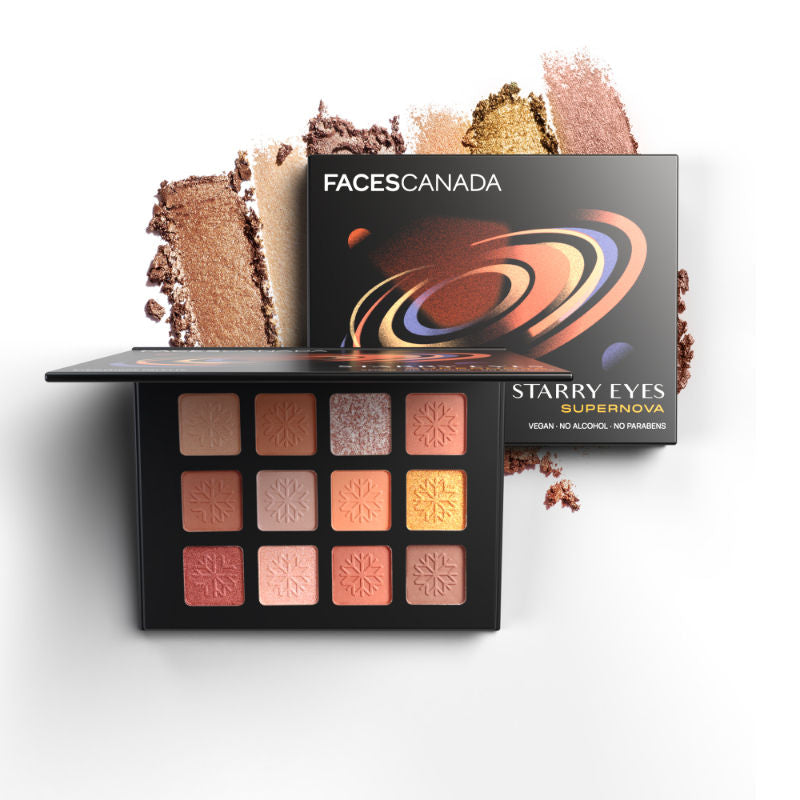 Faces Canada Starry Eyes Shadow Palette - Supernova 01|16 gms|MRP 999