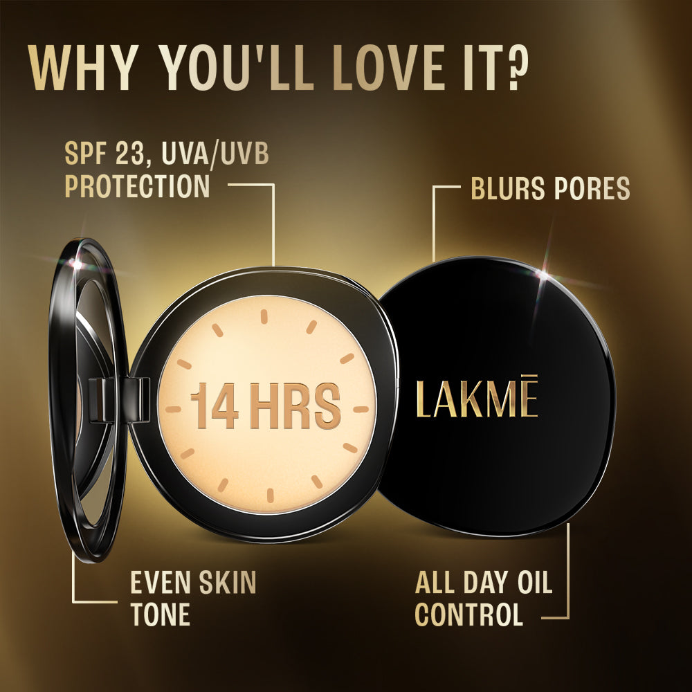Lakmï¿½ Ultimate Glam Compact ï¿½ Ivory Fair 01|8 gms|MRP 290
