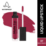 Swiss Beauty Matte Lip Liquid Lipstick 37 Berry Boom|6 ml|MRP 249