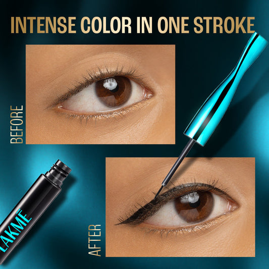 Lakm? 9 to 5 Eyeconic Liquid Eyeliner - Medium Brown|4.5 ml|MRP 299