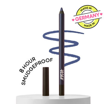 Nykaa Glamoreyes Waterproof & Smudgeproof Shimmer Eye Pencil- 05 Azure Charm (Dark Blue)|1.2 gms|MRP 549