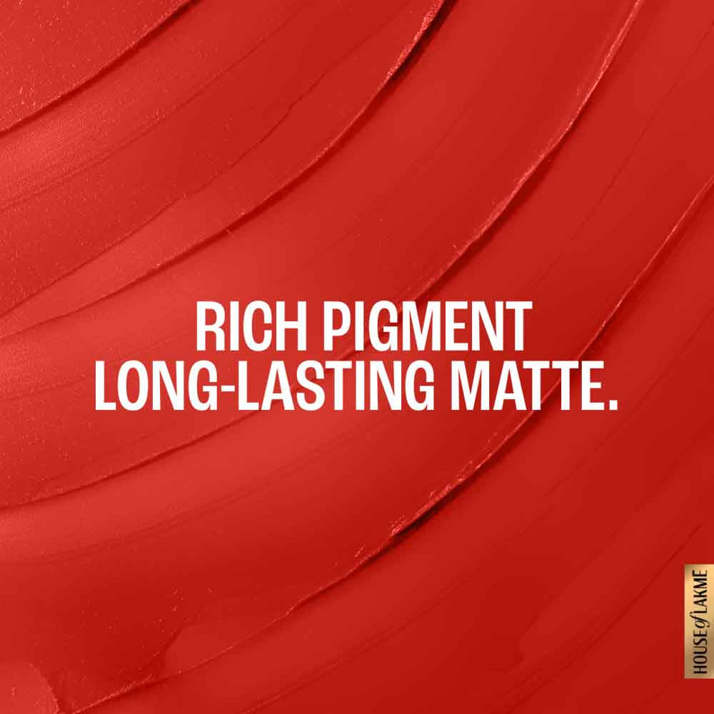 Lakmï¿½ Forever Matte Lipstick ï¿½ Red Rose|4.5 gms|MRP 349