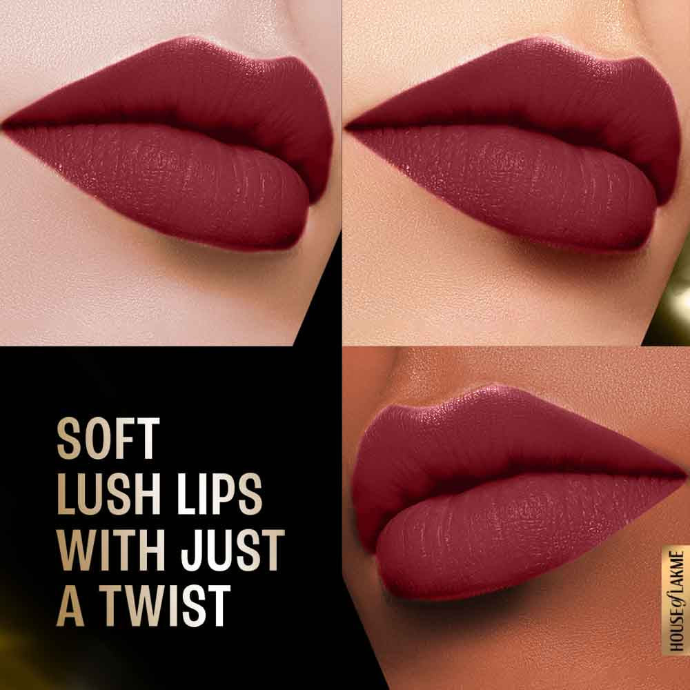 Lakmï¿½ Forever Matte Lipstick ï¿½  Burgundy Bloom|4.5 gms|MRP 349