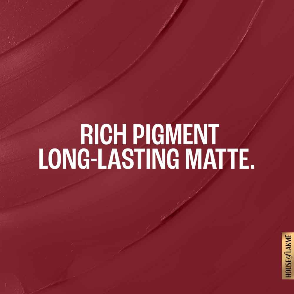 Lakmï¿½ Forever Matte Lipstick ï¿½  Burgundy Bloom|4.5 gms|MRP 349