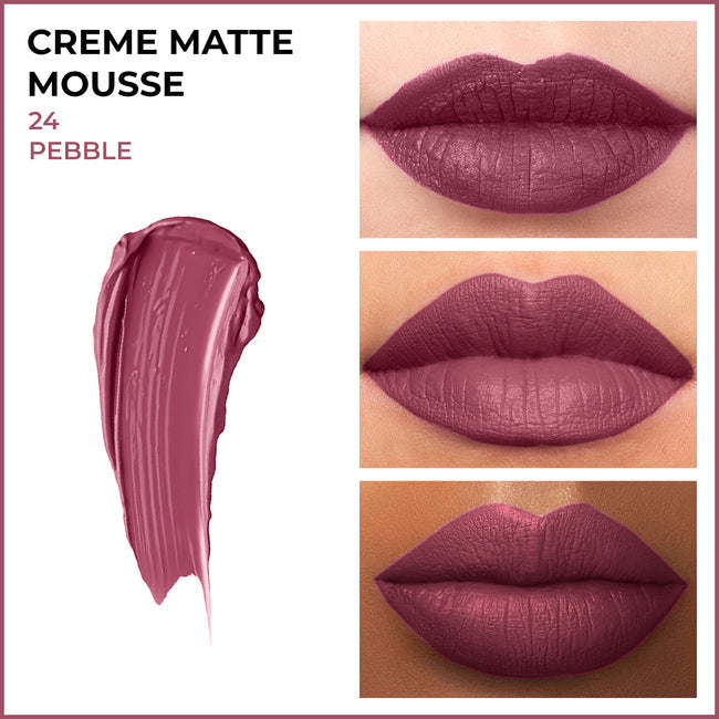 Insight Cr�me Matte Mousse Lipstick � 24 Pebble|6.5 gms|MRP 170