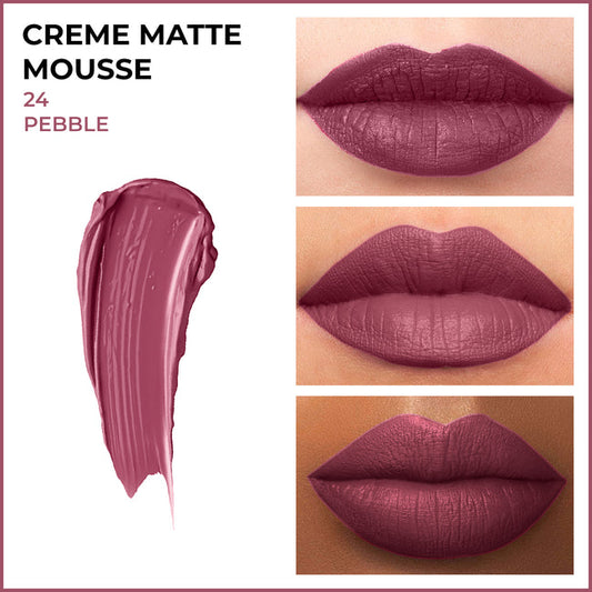Insight Cr�me Matte Mousse Lipstick � 24 Pebble|6.5 gms|MRP 170