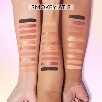 Nykaa Eyes On Me! 10-in-1 Eyeshadow Palette - Smokey at 8!|12 gms|MRP 699