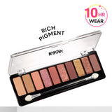 Nykaa Eyes On Me! 10-in-1 Eyeshadow Palette - Beachside Peach|12 gms|MRP 699