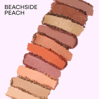 Nykaa Eyes On Me! 10-in-1 Eyeshadow Palette - Beachside Peach|12 gms|MRP 699