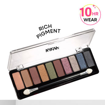 Nykaa Eyes On Me! 10-in-1 Eyeshadow Palette - Tinsel Twilight|12 gms|MRP 699
