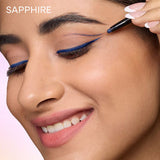 Nykaa GLAMOReyes Waterproof & Smudgeproof Colored Kajal Eyeliner Eye Pencil - Sapphire (Deep Blue)|0.3 gms|MRP 299