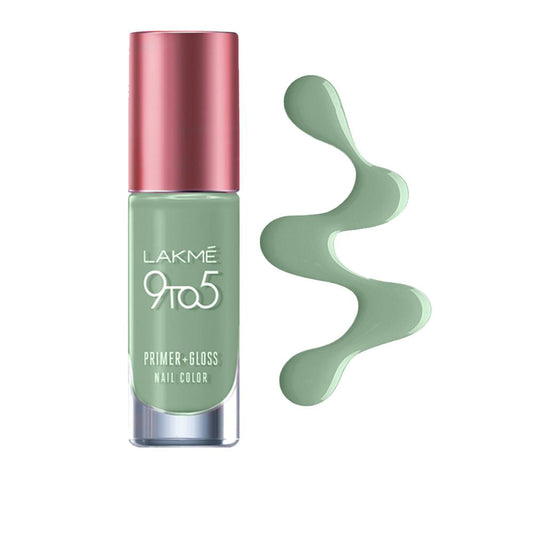 Lakme 9 to 5 Primer + Gloss Nail Color ï¿½ Green Pistachio|6 ml|MRP 260