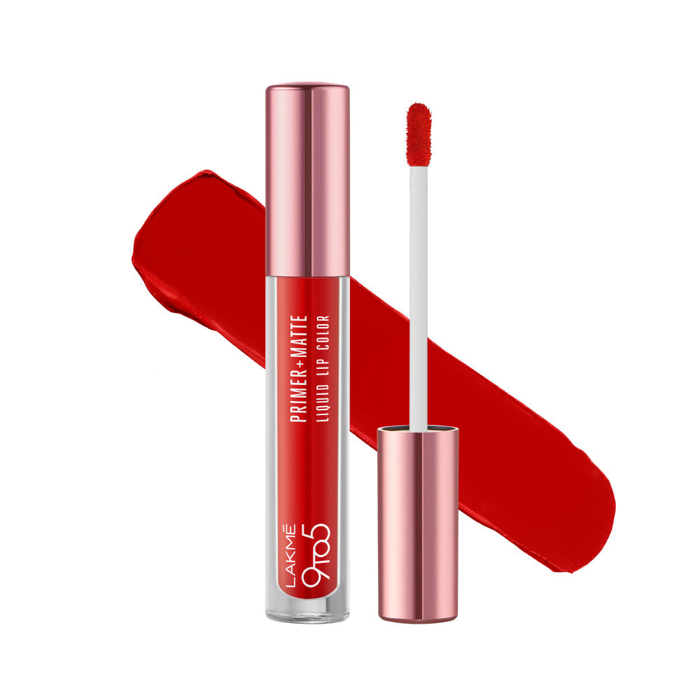 Lakme Powerplay Priming Matte Liquid Lipstick ï¿½ MR5 Rustic Red|4.2 ml|MRP 499