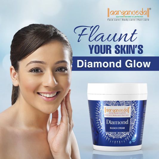 Aaryanveda Diamond Bleach For Instant Bright Look|250 gms|MRP 270
