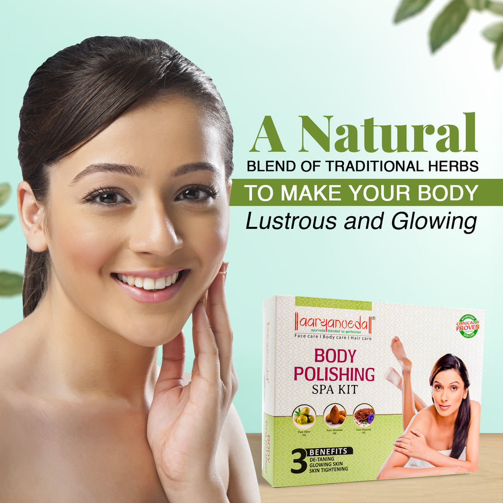 Aaryanveda Body Polishing Kit For Skin Tightening|580 ml|MRP 1500
